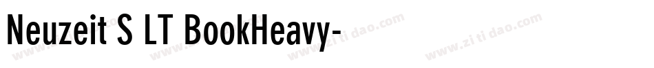 Neuzeit S LT BookHeavy字体转换